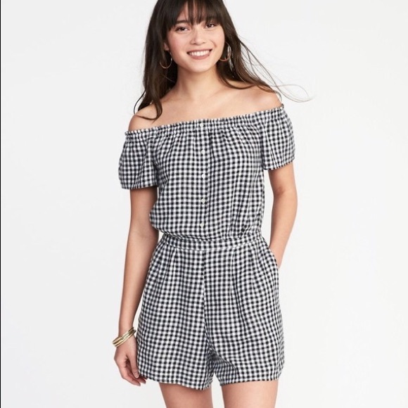 Old Navy  NWOT  Off the Shoulder Romper - Picture 8 of 8